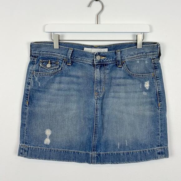 Y2K Old Navy Denim Mini Skirt Size 10 - Picture 1 of 5